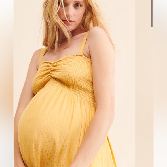 HATCH Collective (Maternity Brand) Gemma Square Neckline Midi Dress - Picture 2 of 10